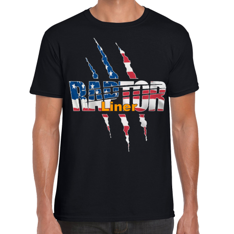 Tee Shirt USA FLAG RAPTOR LINER