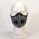Masque gris avec valve respiratoire 