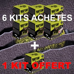 Pack 6 kits de Raptor Liner + 1 kit offert