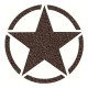 Stickers Pochoir Logo Star en Négatif